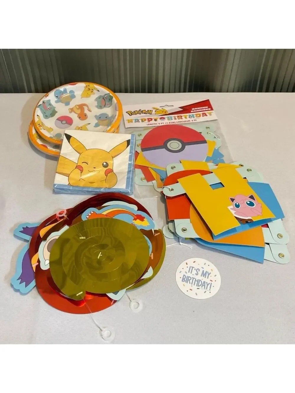 Pokémon Birthday Decorations Party Supplies Lot